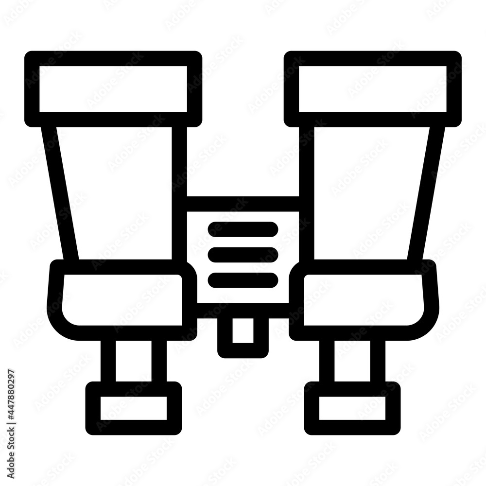 Poster look binoculars icon. outline look binoculars vector icon for web design isolated on white backgroun