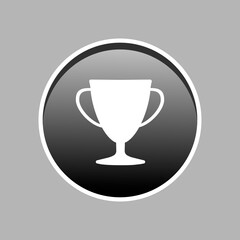 user rating icon, trophy cup, winner, award, vector illustration.