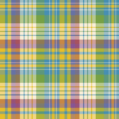 Seamless pattern in multicolor colors for plaid, fabric, textile, clothes, tablecloth and other things. Vector image.