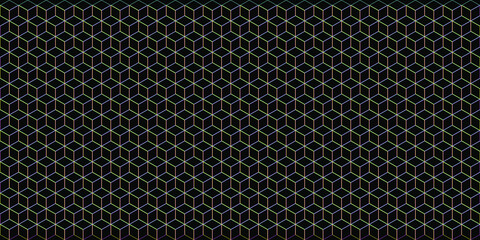Hexagonal cube pattern. Modern vector background.