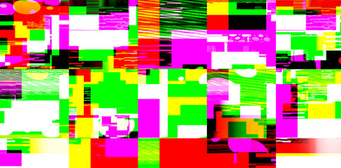 Glitch background. Screen bug effect.