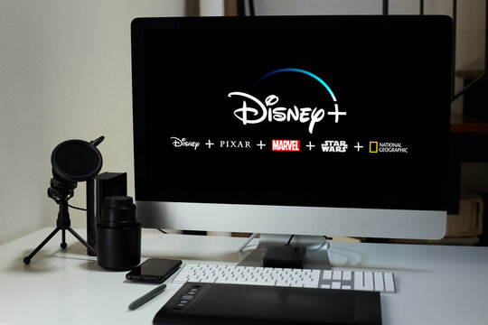 Desktop Computer Displaying Disney Channel 