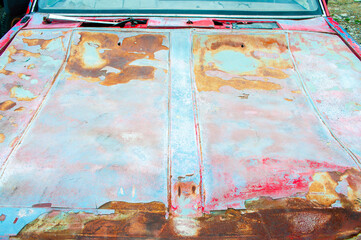 Old metal surfaces that rust and lack maintenance.
