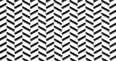 Rough, irregular texture composed of monochrome geometric elements. Overlay distressed grunge background. Abstract vector illustration. Isolated on white background. EPS10