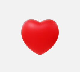 Beautiful realistic vector heart illustrations. 3D Style.