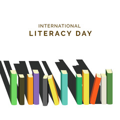 International Literacy Day, design for theme education and science
