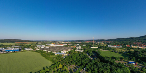 Luftbildaufnahmen aus Blankenburg im Harz