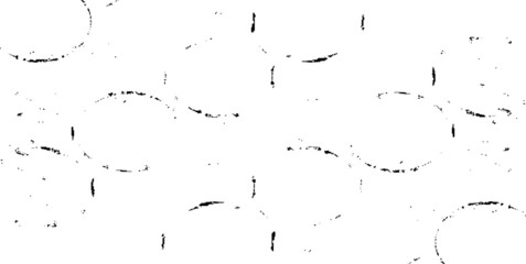 Rough, irregular texture composed of monochrome geometric elements. Overlay distressed grunge background. Abstract vector illustration. Isolated on white background. EPS10