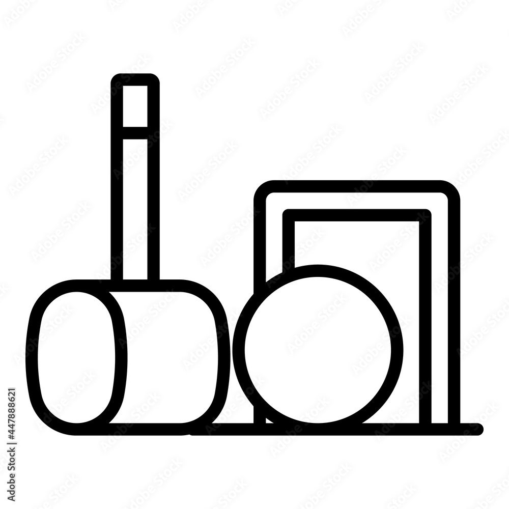 Aufkleber croquet game icon. outline croquet game vector icon for web design isolated on white background