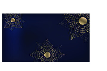 Vector luxury ornamental mandala design background in gold color. Invitation template with floral mandala ornament - Vector illustration.