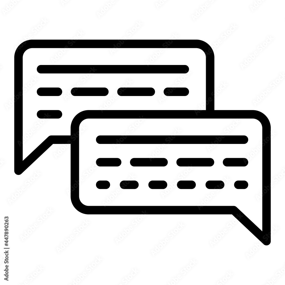 Poster service chatbot icon. outline service chatbot vector icon for web design isolated on white backgroun