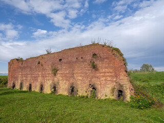 Ruin of an old brickyard Groenlanden in the Ooijpolder, Gelderland Province, The Netherlands