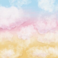 Abstract background with cloudy sunset sky