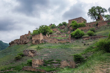 Fototapeta premium Kala-Koreish - the remains of an ancient city in the Caucasus mountains