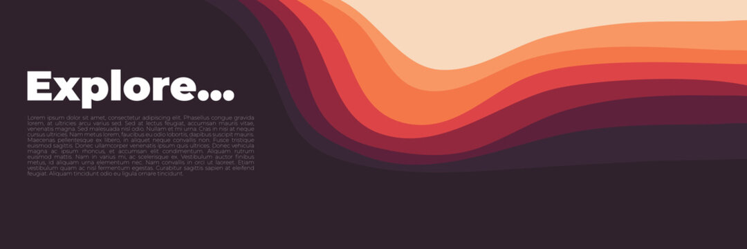 minimalist landscape vector design template for banner, backdrop, business card, company profile, and background template - Powered by Adobe