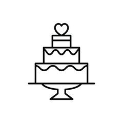 Сake icon vector set. dessert illustration sign collection. sweet symbol or logo.