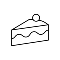 Сake icon vector set. dessert illustration sign collection. sweet symbol or logo.