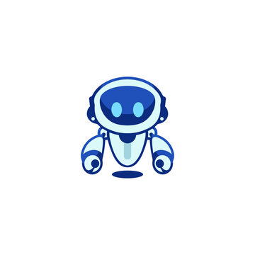 Robot Gaming Logo Design Vector illustration . Robotic mascot logo gamer . Robot esports logo