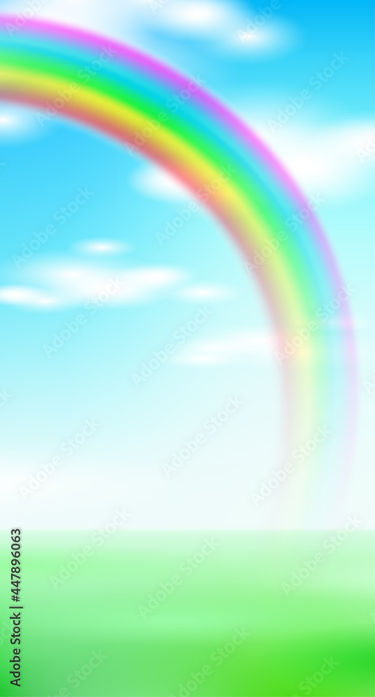 Aufkleber rainbow colorful blurred background. gradient grid smooth blend mesh. bright color vibrant horizonta