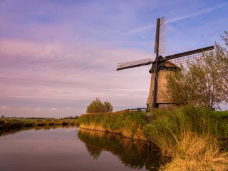 Foto auf Leinwand Ondermolen K, Zuid-Schermer, Noord-Holland province, The Netherlands © Holland-PhotostockNL
