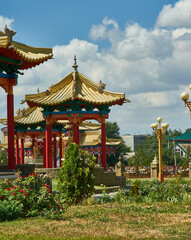 Obraz premium Golden Abode of the Buddha Shakyamuni.