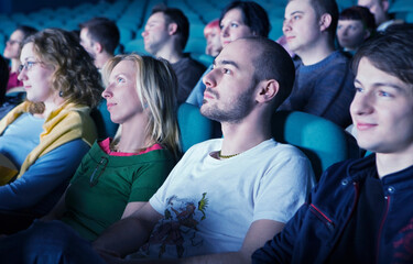 Audience in movie theater