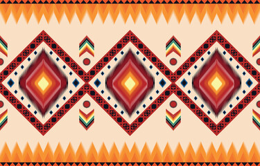 Geometric ethnic oriental ikat pattern traditional Design for background,fabric,wrapping,clothing,wallpaper,Batik,carpet,embroidery style.