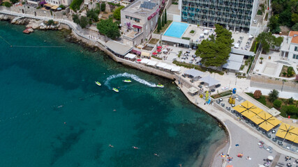 Fototapeta premium Croatia view of the beautiful blue water ,Dubrovnik