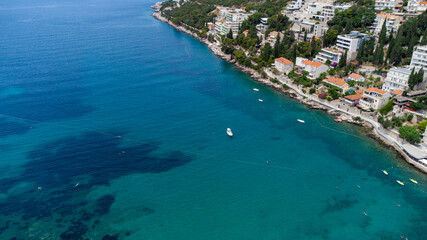 Croatia view of the beautiful blue water ,Dubrovnik