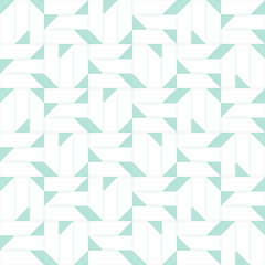 Abstract vector pattern. Rectangular and triangle geometric tiles. Light blue background. Grid texture.