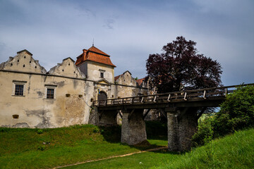Beautiful Svirzh castle in Lviv region, Ukraine