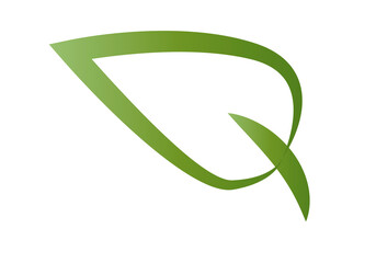 Icono de hoja verde de producto eco.