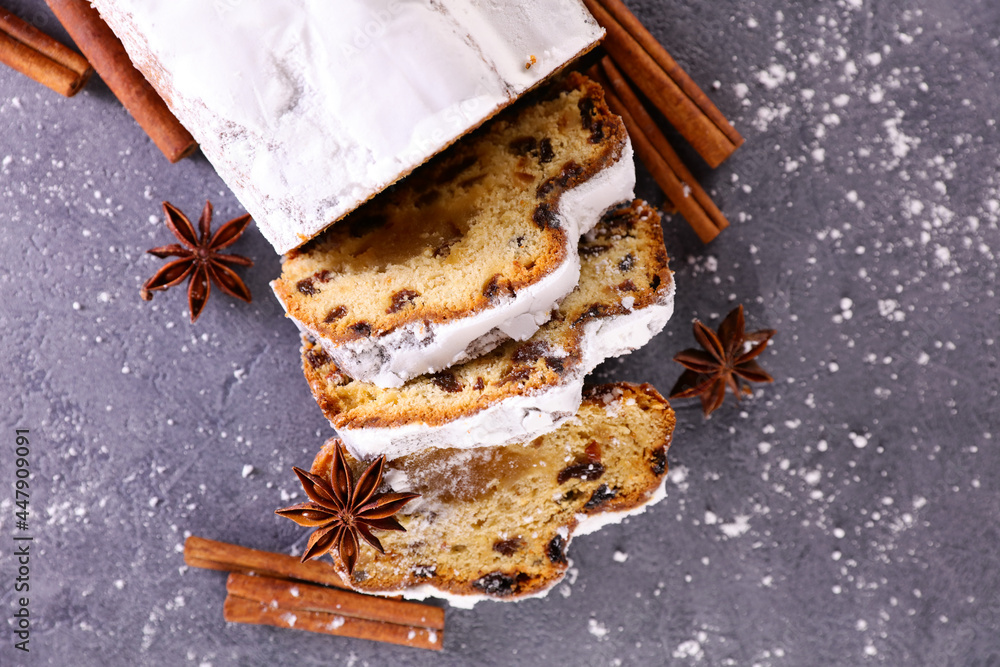 Canvas Prints stollen fruit with spices- christmas stollen