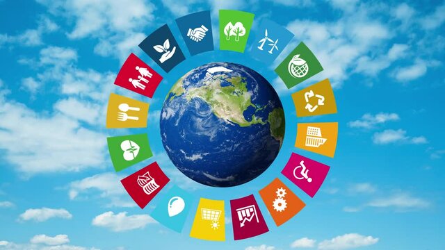 青空と環境イメージ　サステナブル　SDGs