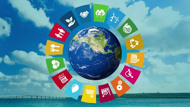 青空と環境イメージ　サステナブル　SDGs
