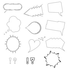 Fototapeta premium Speech bubbles