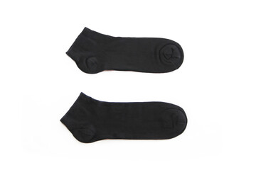 men's cotton socks on a white background