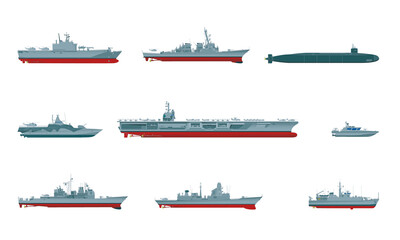 Several ships of NATO countries