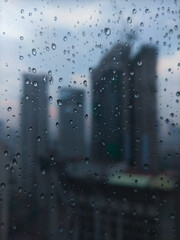 rain on window