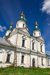 Fototapeta na wymiar rural orthodox church