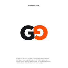 Unique modern geometric creative elegant letter G logo template. Vector icon.