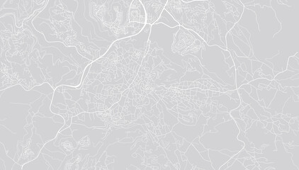 Urban vector city map of Bethlehem, Palestine, middle east