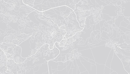 Urban vector city map of Nazareth, Israel, middle east