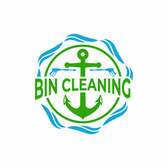 Anchor Cleaning Business Logo Design