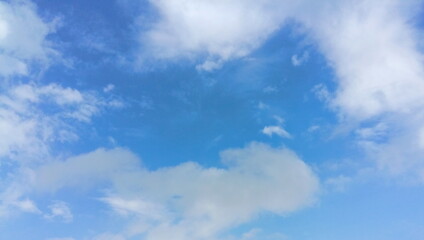 soft white clouds in the air of the sky