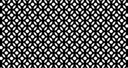 Abstract geometric seamless monochrome patterh-20h2a