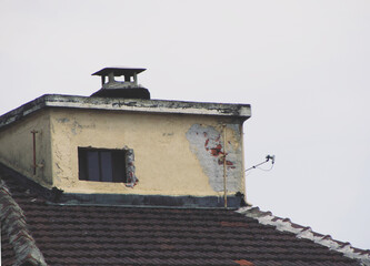 chimney on a roof