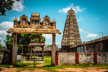 The Great Ekambareswarar Temple, Earth Linga Kanchipuram, Tamil Nadu, South India - Religion and...