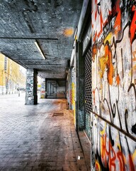 Fototapeta premium Dirty walls