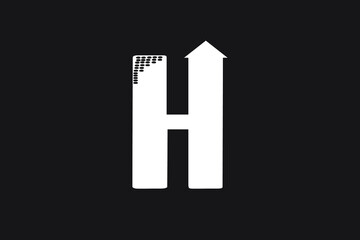 Letter H Building Logo Design